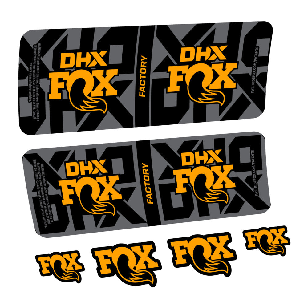 Stickers Fox DHX Factory 2027 compatibles - Autocollants amortisseur VTT