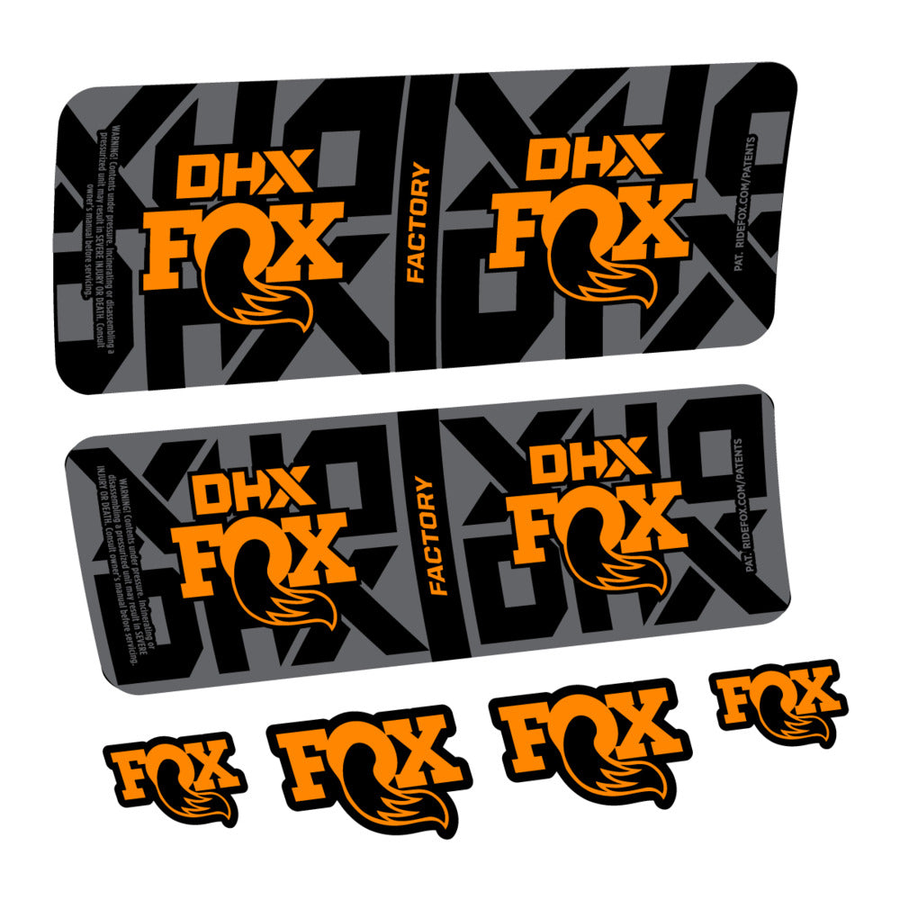 Stickers Fox DHX Factory 2027 compatibles - Autocollants amortisseur VTT