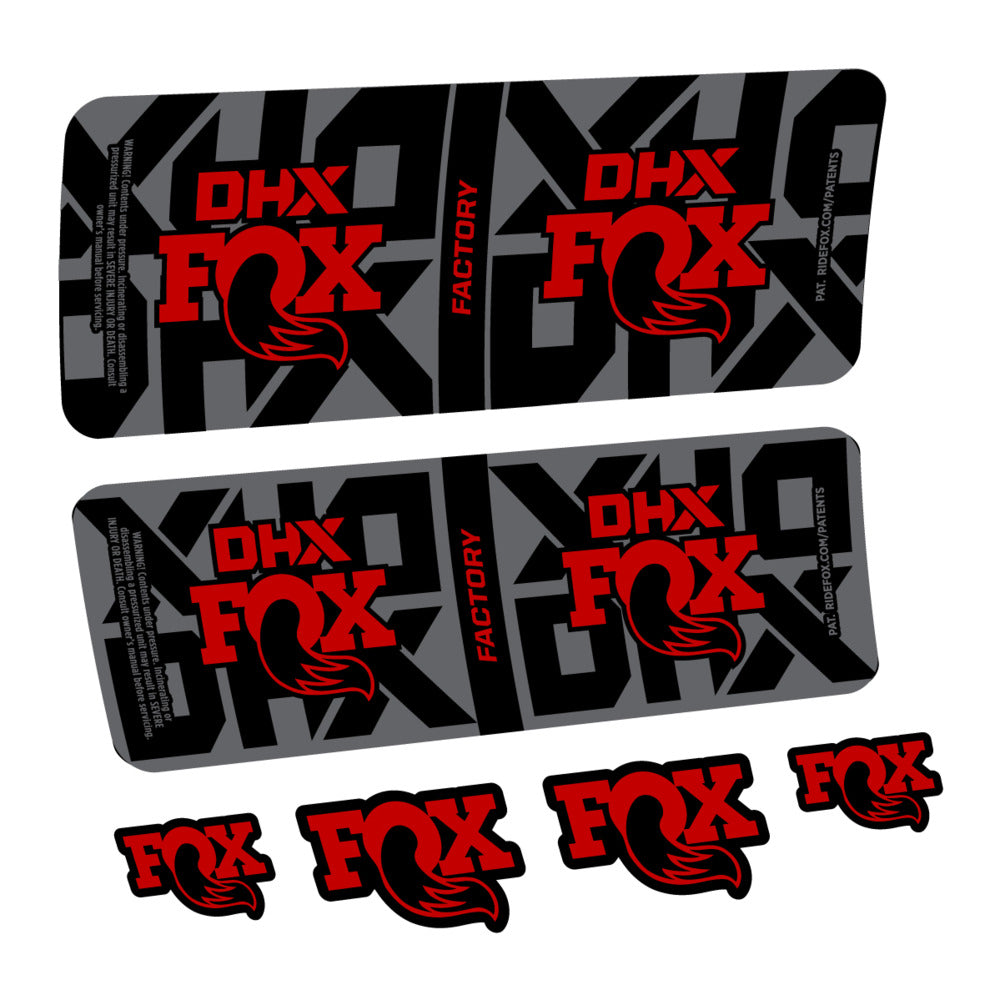 Stickers Fox DHX Factory 2027 compatibles - Autocollants amortisseur VTT