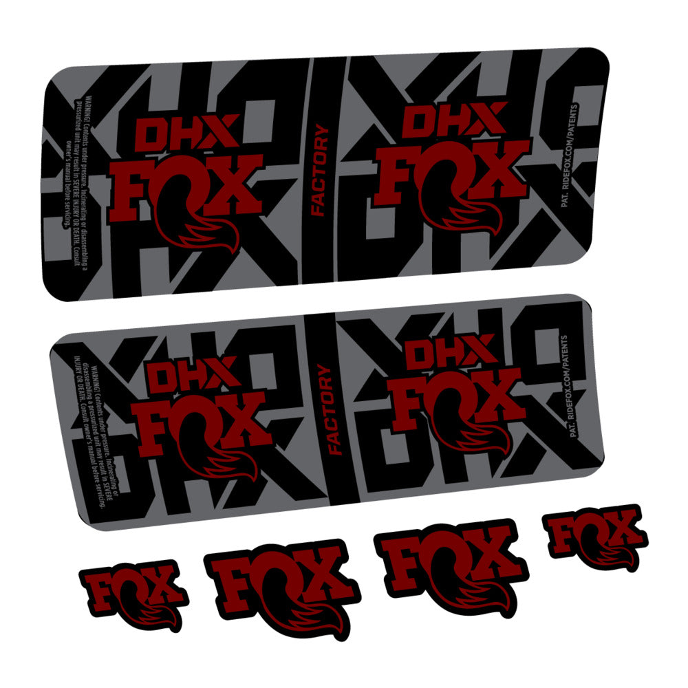 Stickers Fox DHX Factory 2027 compatibles - Autocollants amortisseur VTT
