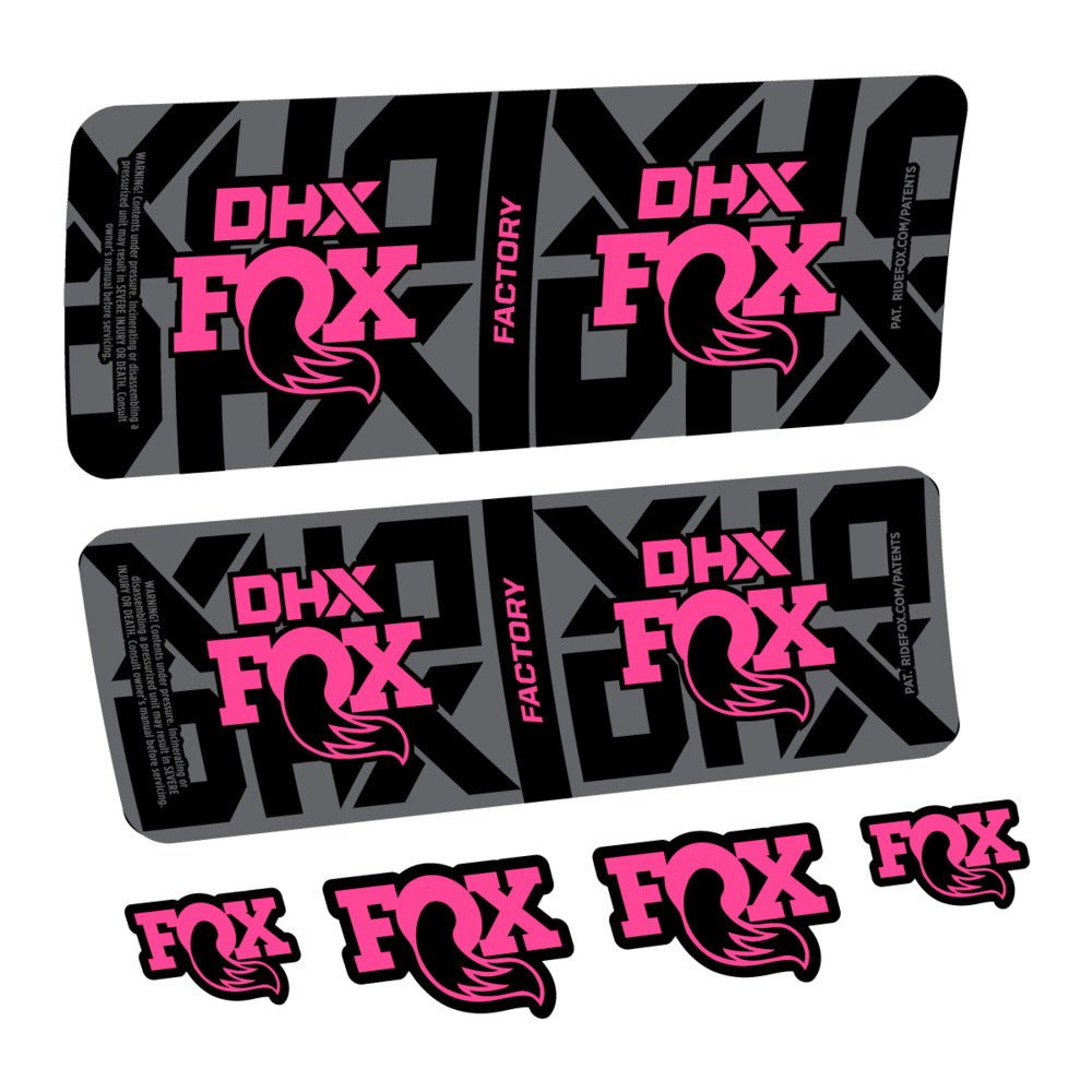 Stickers Fox DHX Factory 2027 compatibles - Autocollants amortisseur VTT
