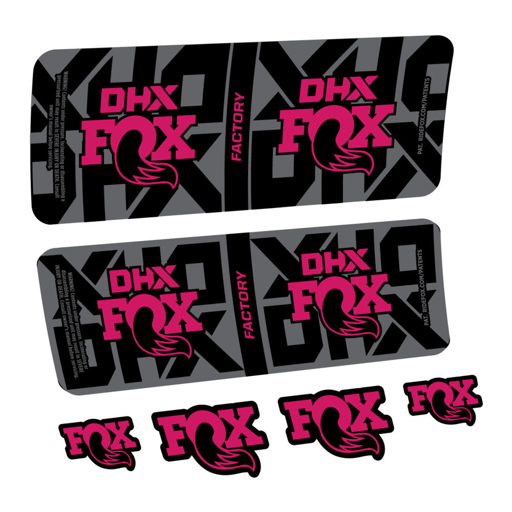 Stickers Fox DHX Factory 2027 compatibles - Autocollants amortisseur VTT