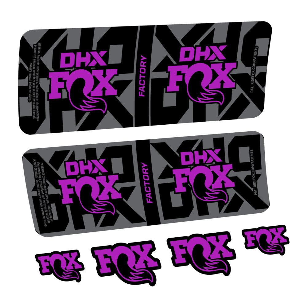 Stickers Fox DHX Factory 2027 compatibles - Autocollants amortisseur VTT