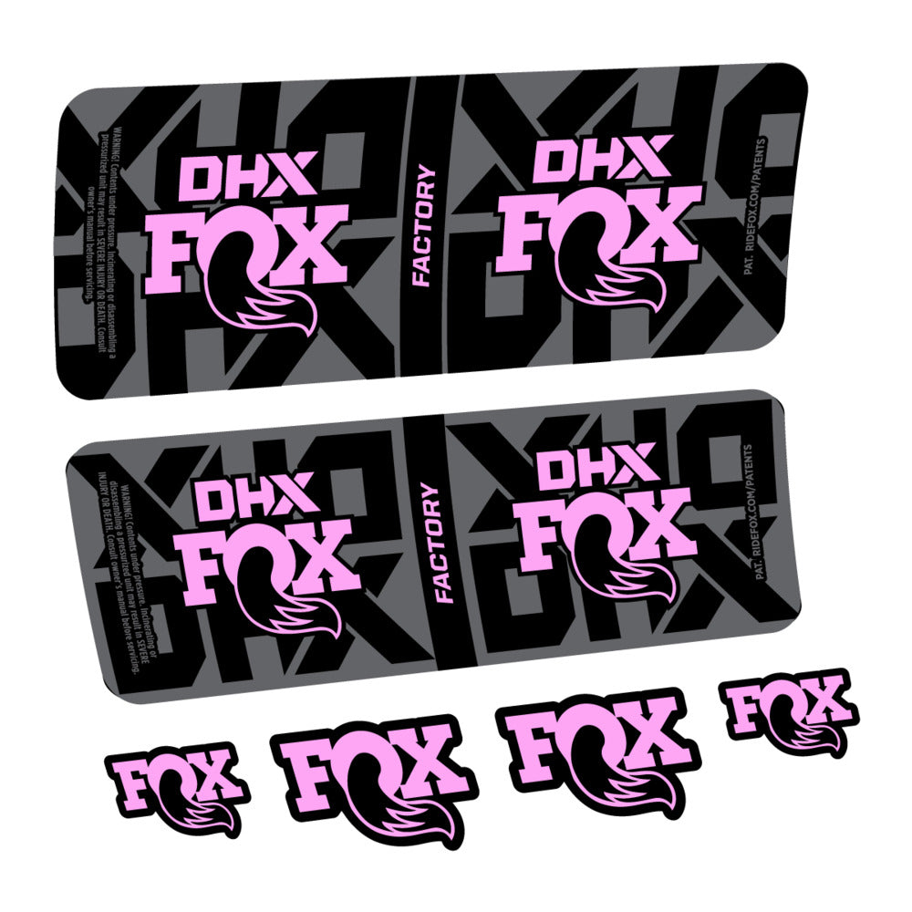 Stickers Fox DHX Factory 2027 compatibles - Autocollants amortisseur VTT