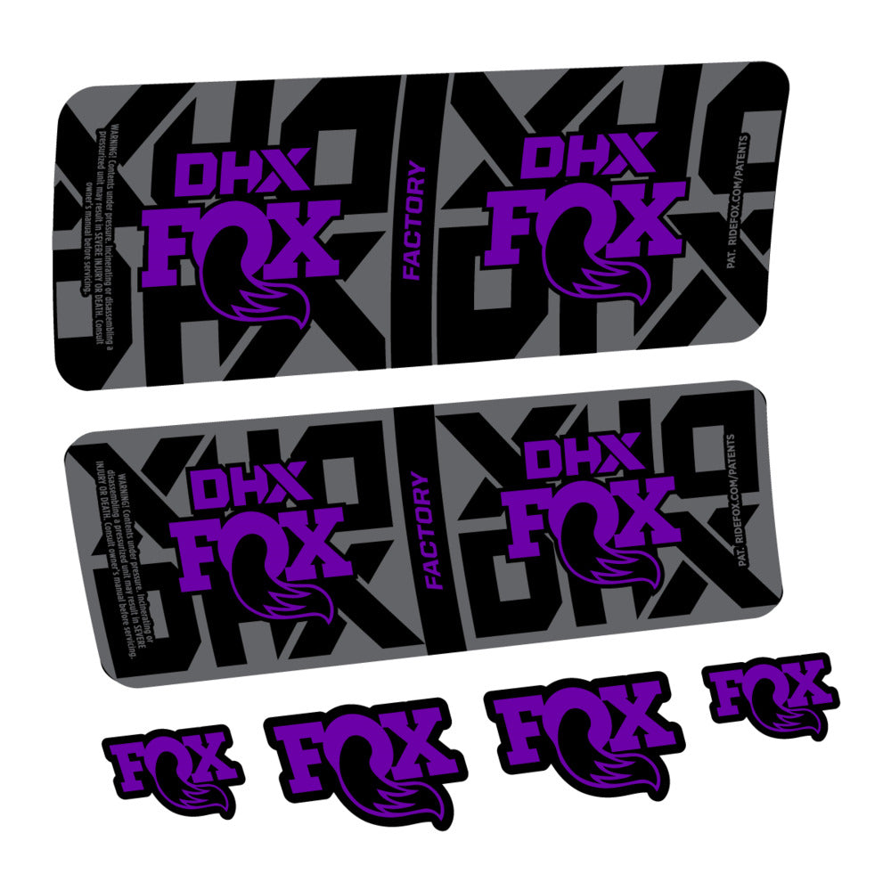 Stickers Fox DHX Factory 2027 compatibles - Autocollants amortisseur VTT