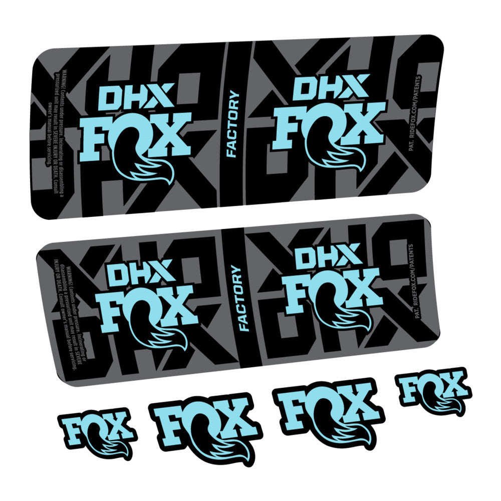 Stickers Fox DHX Factory 2027 compatibles - Autocollants amortisseur VTT