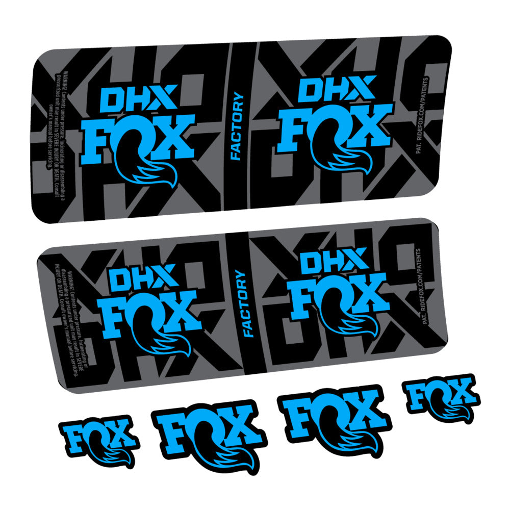 Stickers Fox DHX Factory 2027 compatibles - Autocollants amortisseur VTT