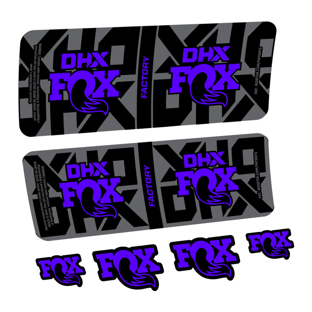 Stickers Fox DHX Factory 2027 compatibles - Autocollants amortisseur VTT
