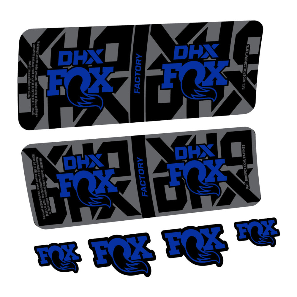Stickers Fox DHX Factory 2027 compatibles - Autocollants amortisseur VTT