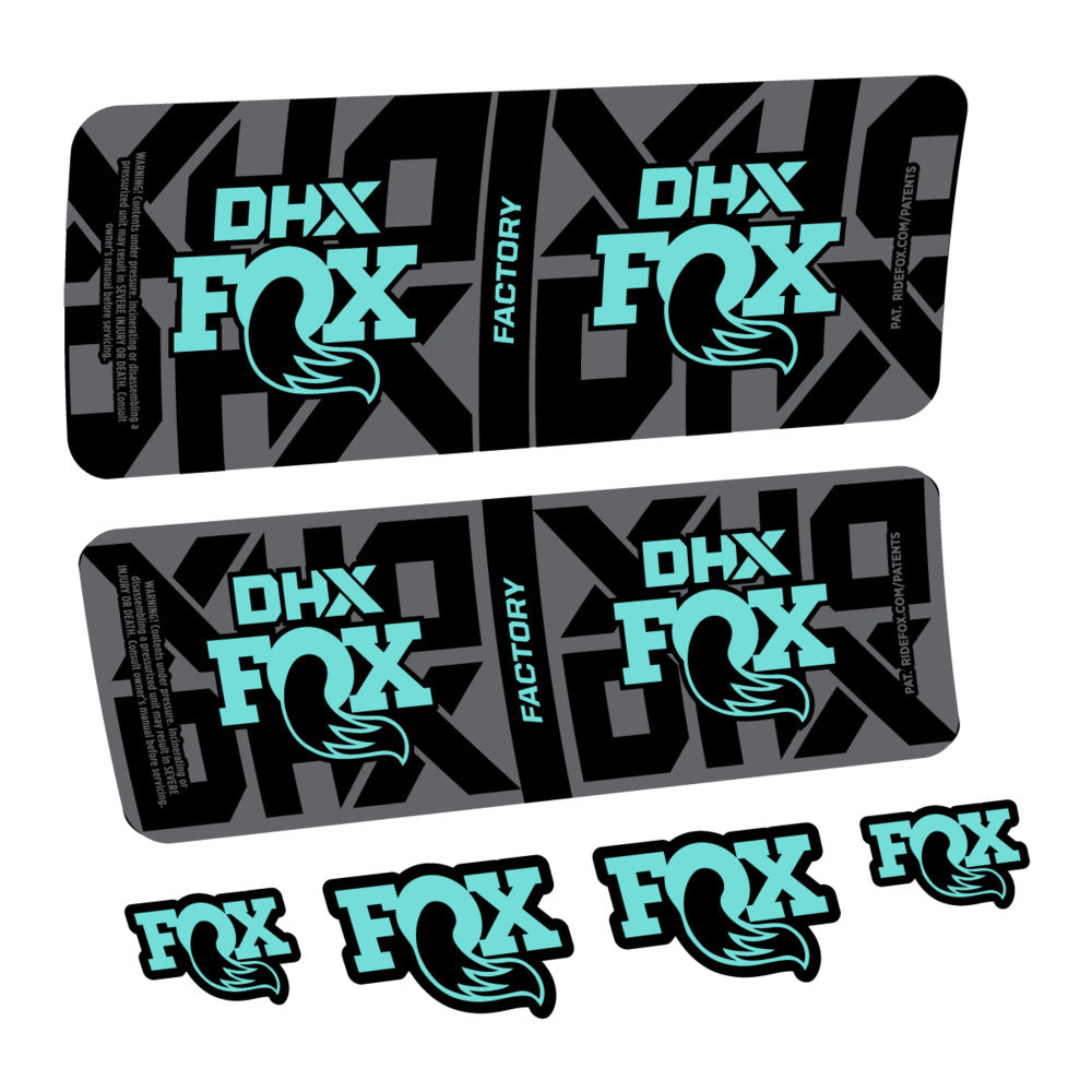 Stickers Fox DHX Factory 2027 compatibles - Autocollants amortisseur VTT