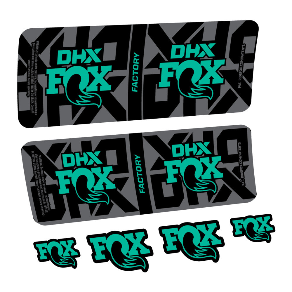 Stickers Fox DHX Factory 2027 compatibles - Autocollants amortisseur VTT