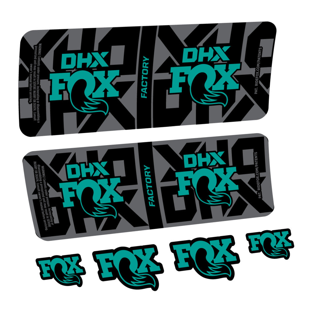 Stickers Fox DHX Factory 2027 compatibles - Autocollants amortisseur VTT