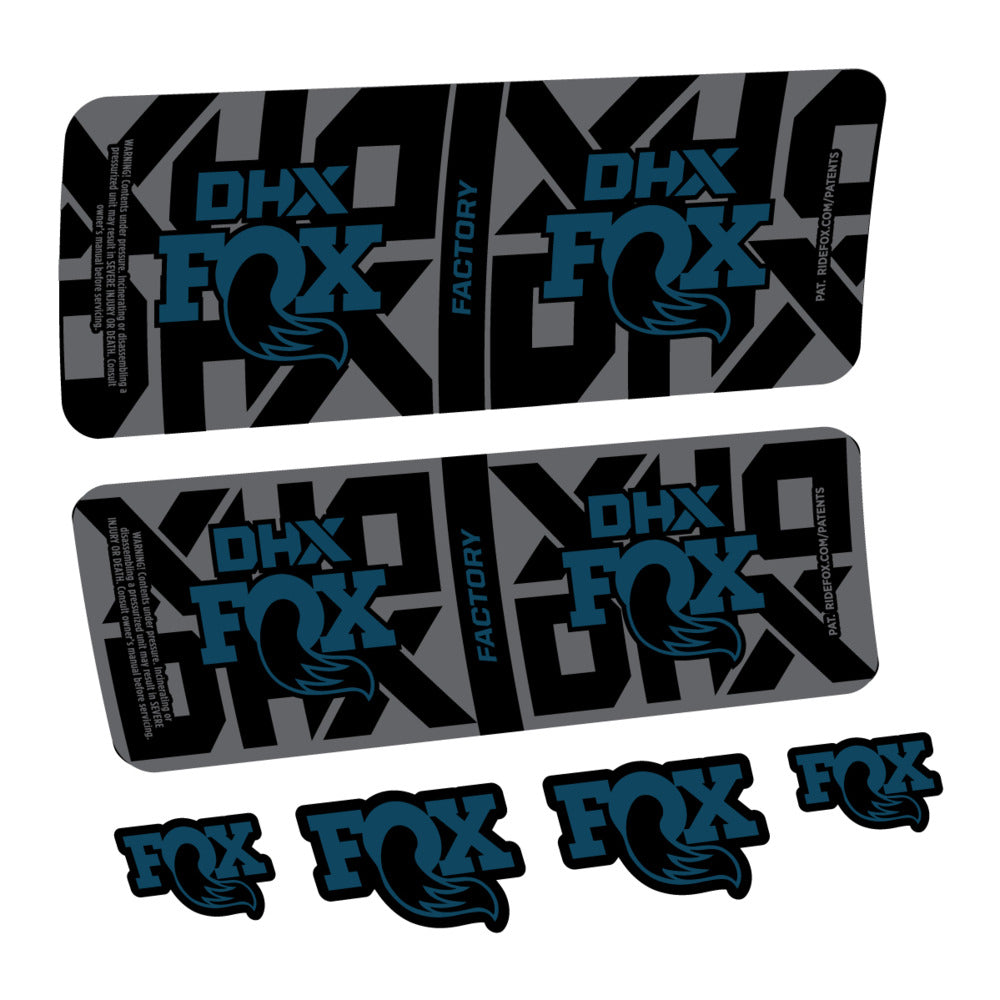 Stickers Fox DHX Factory 2027 compatibles - Autocollants amortisseur VTT