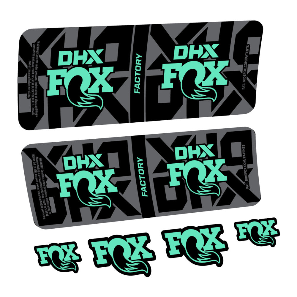 Stickers Fox DHX Factory 2027 compatibles - Autocollants amortisseur VTT