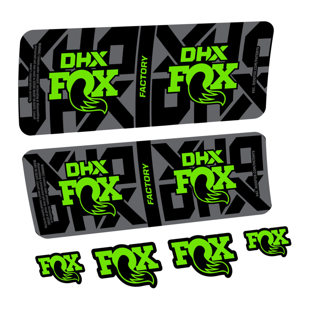 Stickers Fox DHX Factory 2027 compatibles - Autocollants amortisseur VTT