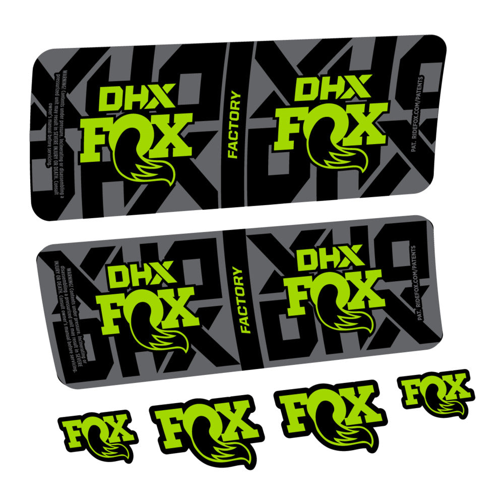 Stickers Fox DHX Factory 2027 compatibles - Autocollants amortisseur VTT
