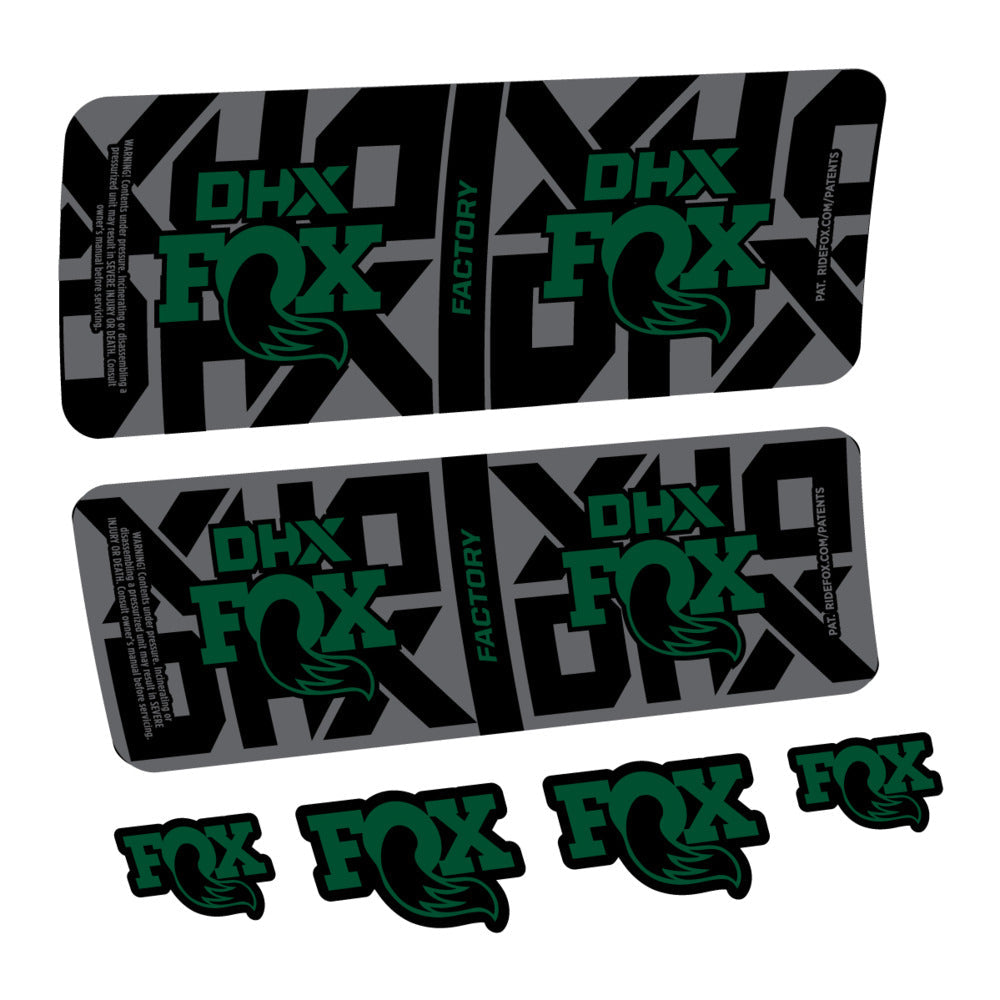 Stickers Fox DHX Factory 2027 compatibles - Autocollants amortisseur VTT