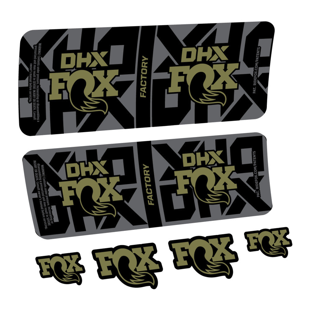 Stickers Fox DHX Factory 2027 compatibles - Autocollants amortisseur VTT