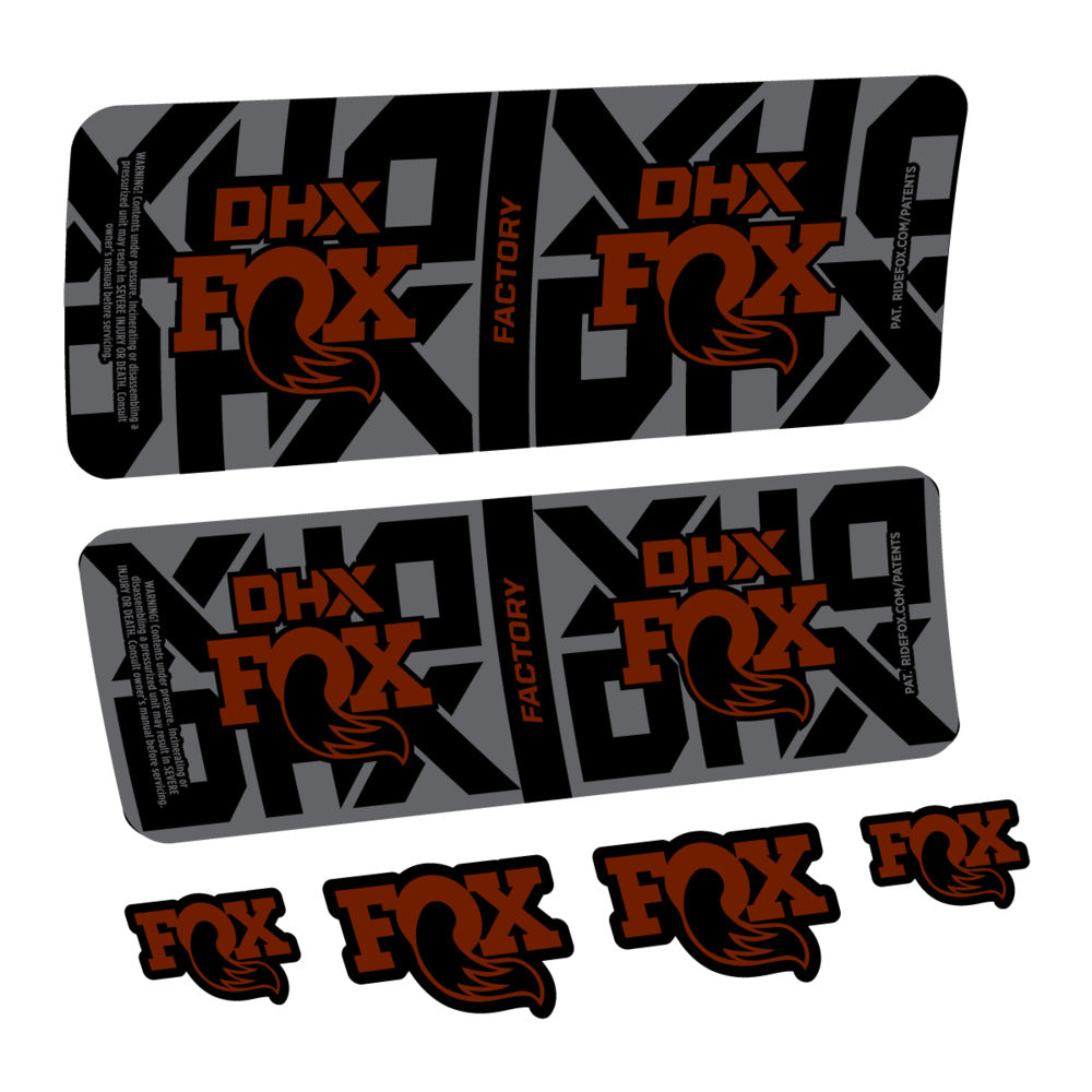 Stickers Fox DHX Factory 2027 compatibles - Autocollants amortisseur VTT