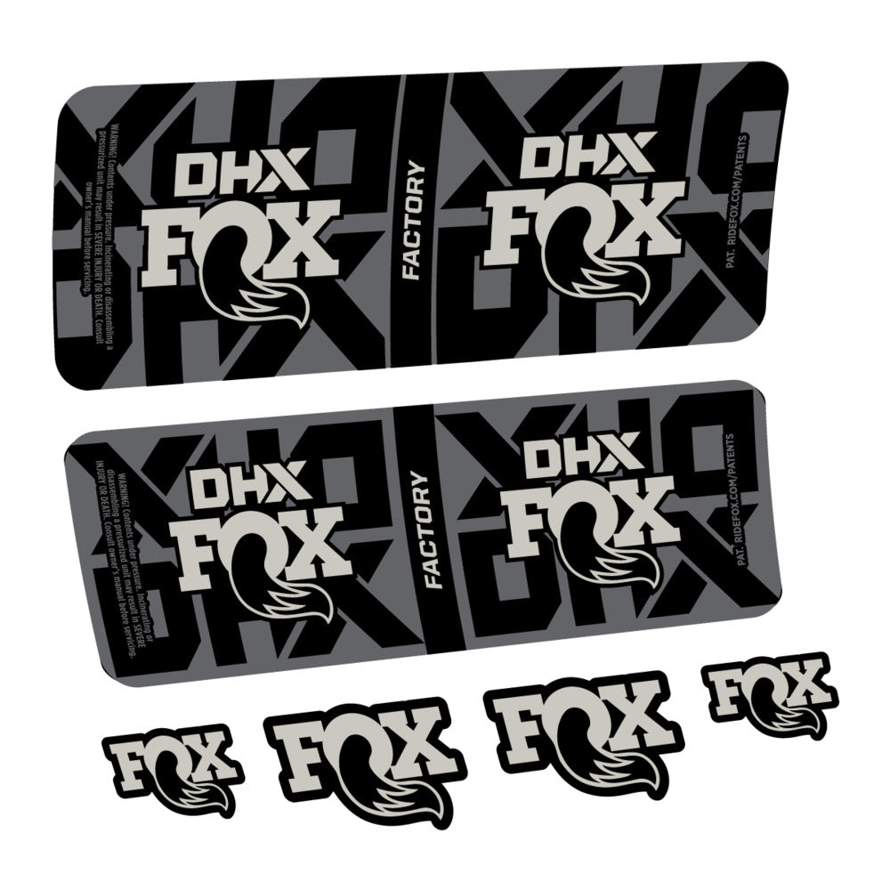 Stickers Fox DHX Factory 2027 compatibles - Autocollants amortisseur VTT