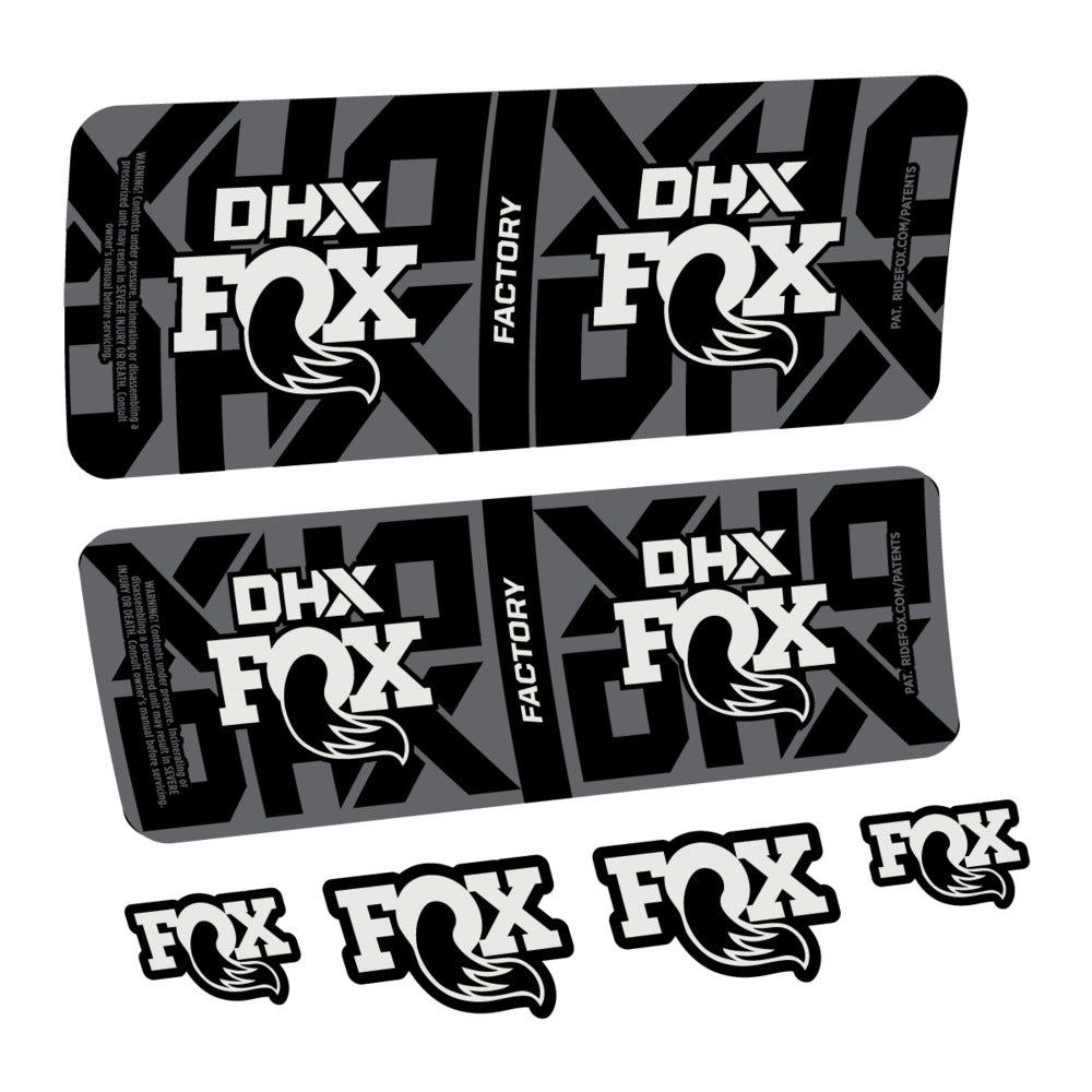 Stickers Fox DHX Factory 2027 compatibles - Autocollants amortisseur VTT