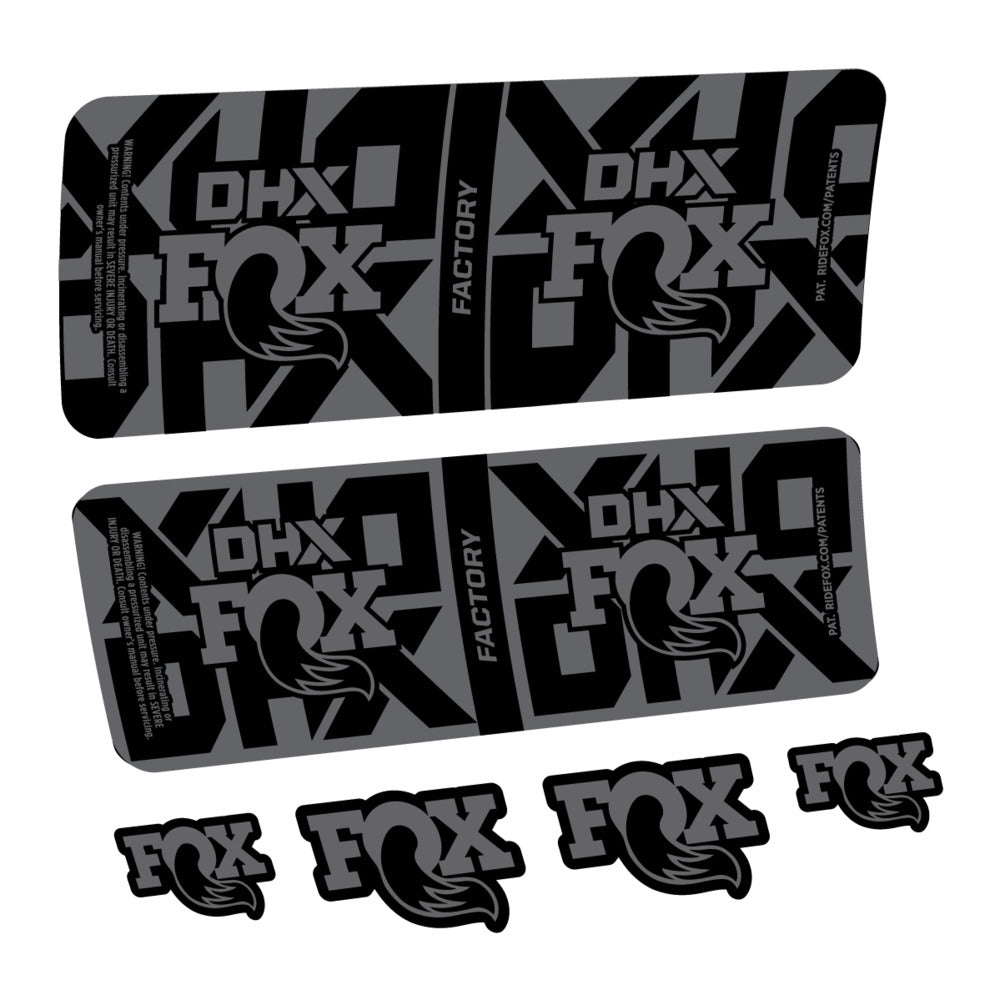 Stickers Fox DHX Factory 2027 compatibles - Autocollants amortisseur VTT