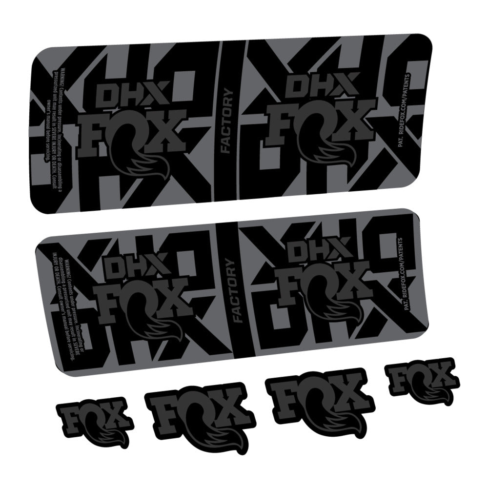 Stickers Fox DHX Factory 2027 compatibles - Autocollants amortisseur VTT