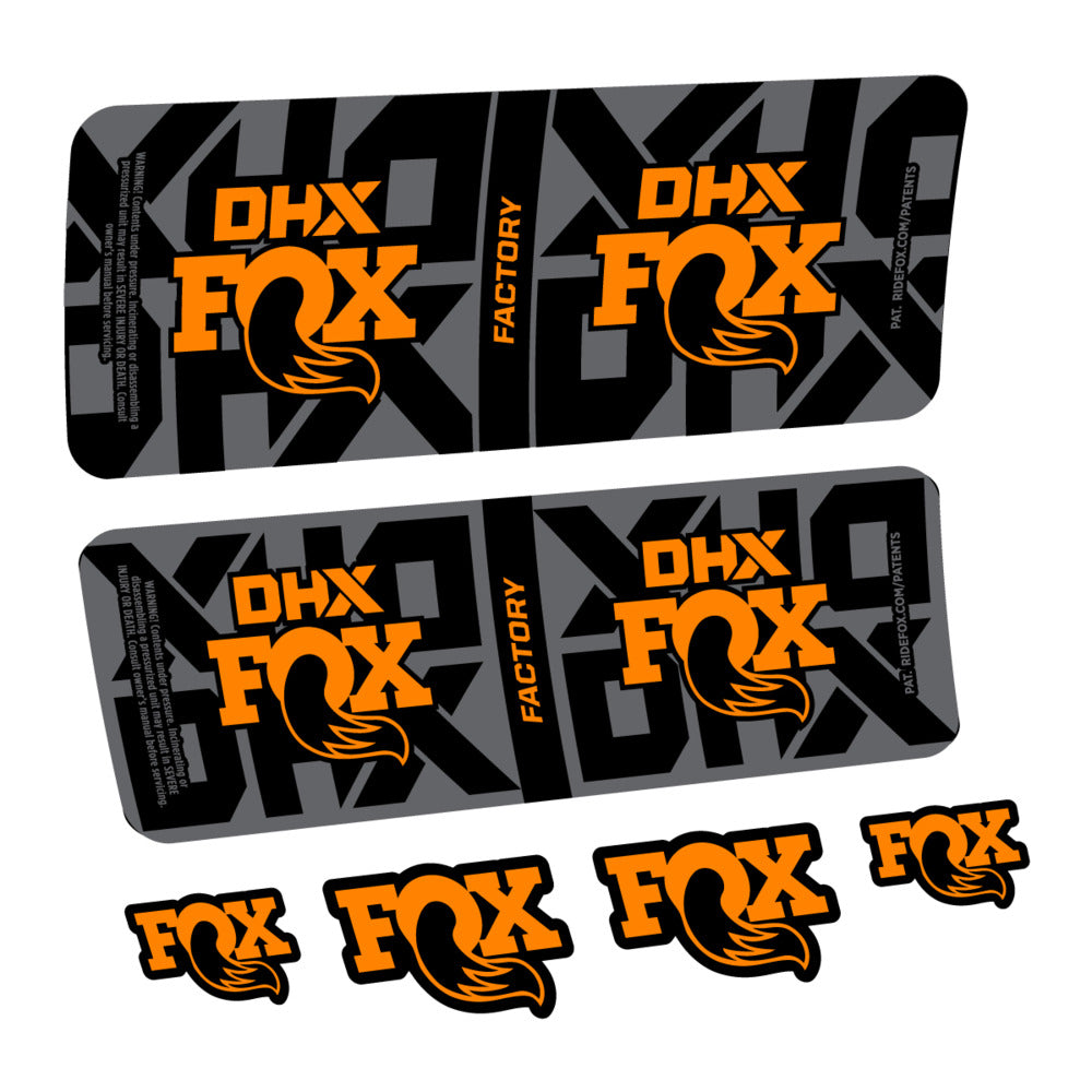 Stickers Fox DHX Factory 2027 compatibles - Autocollants amortisseur VTT