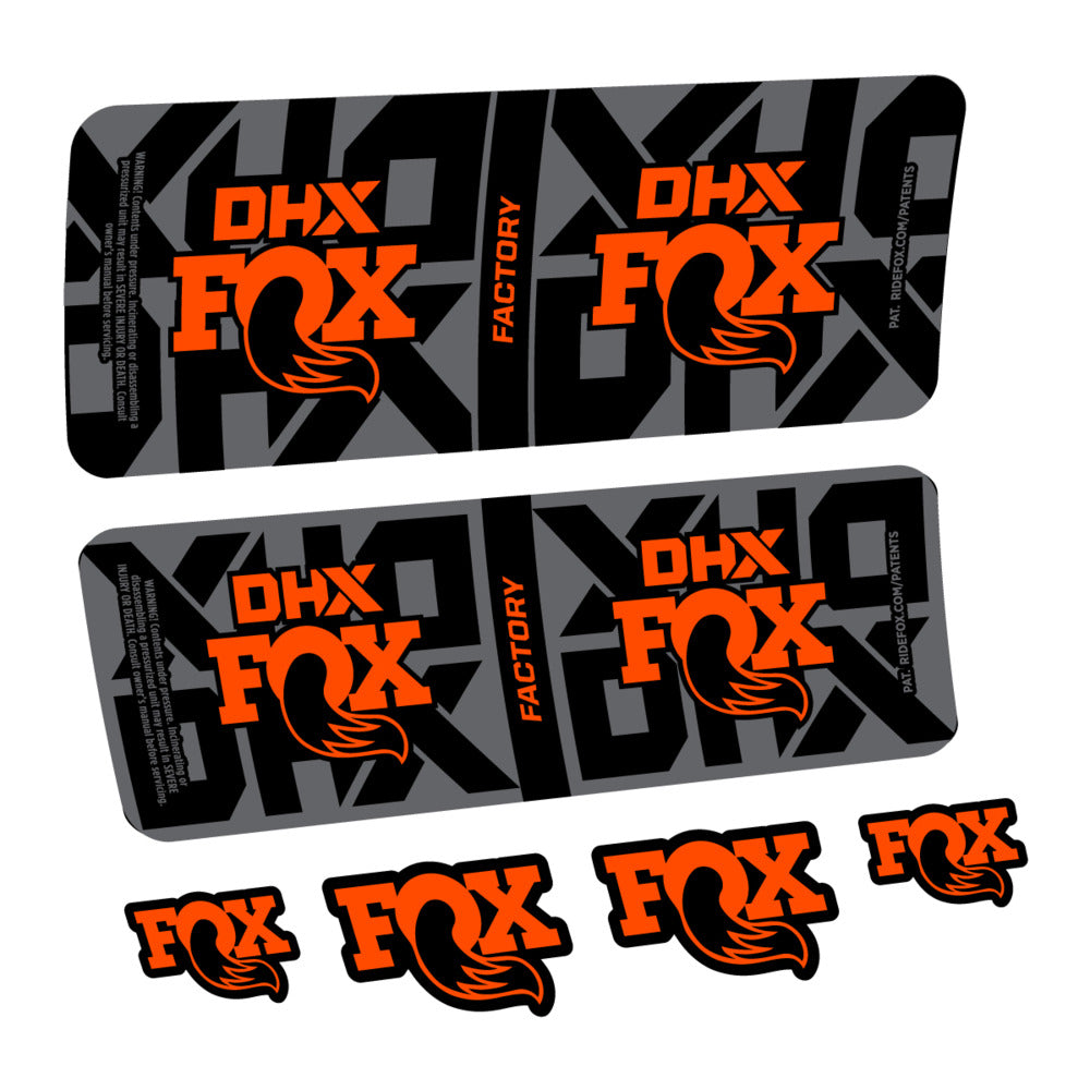 Stickers Fox DHX Factory 2027 compatibles - Autocollants amortisseur VTT