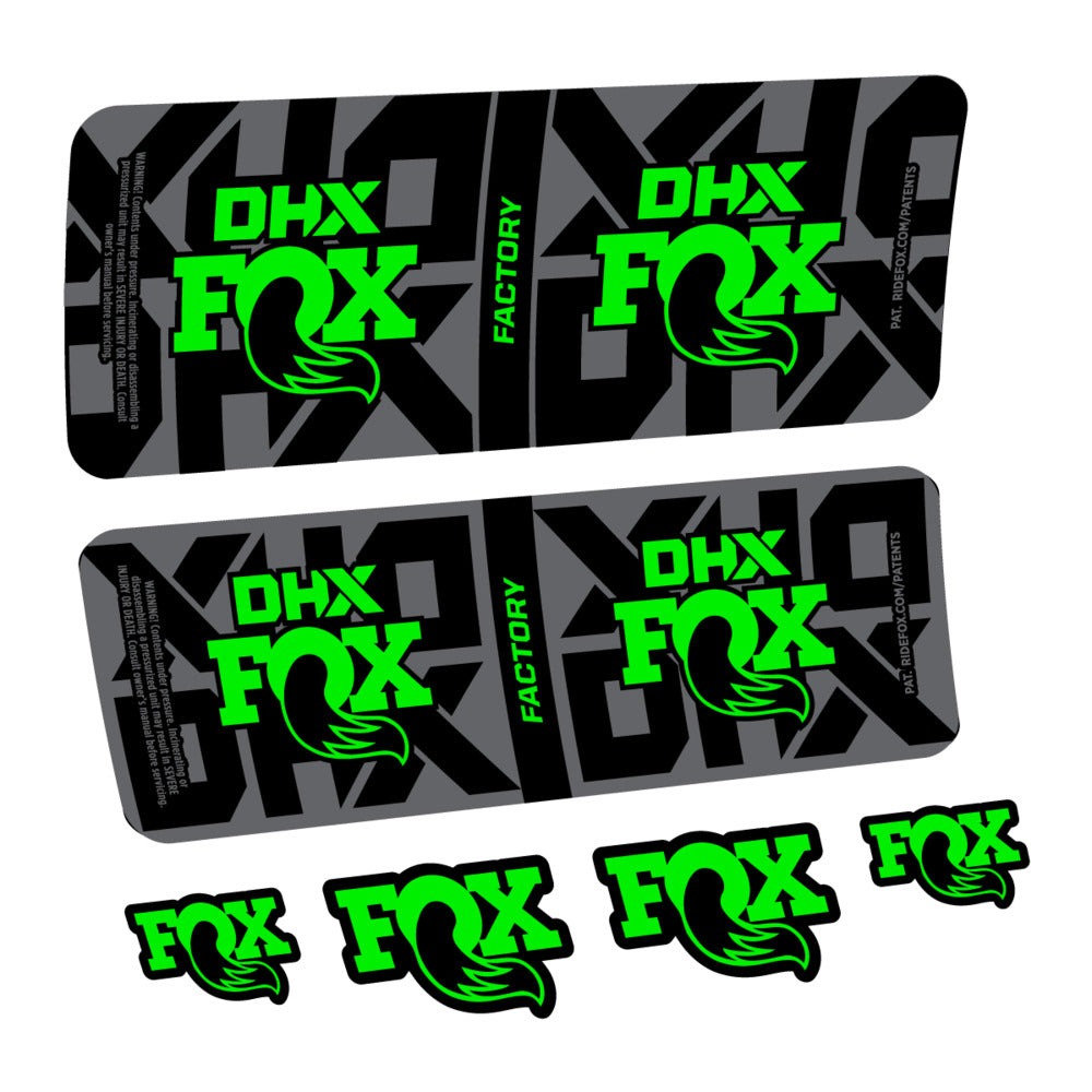Stickers Fox DHX Factory 2027 compatibles - Autocollants amortisseur VTT