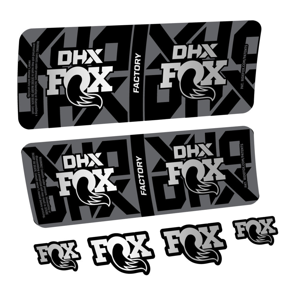 Stickers Fox DHX Factory 2027 compatibles - Autocollants amortisseur VTT