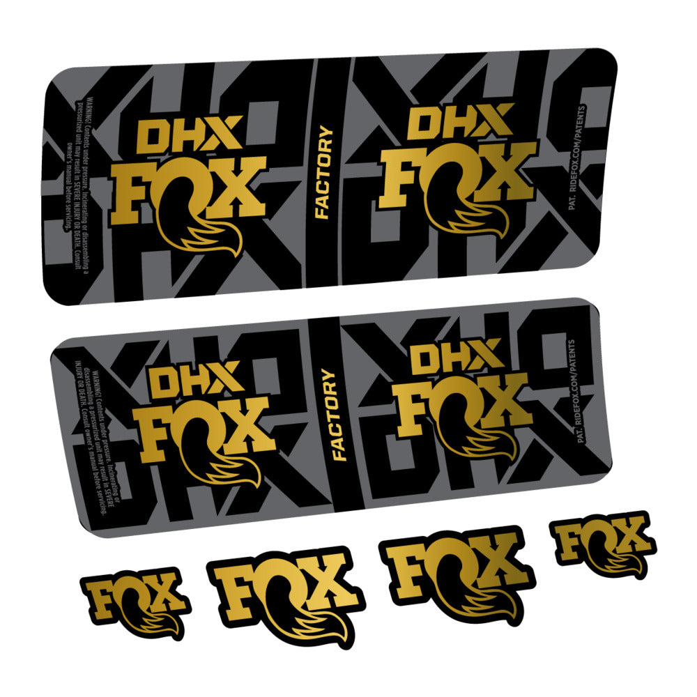 Stickers Fox DHX Factory 2027 compatibles - Autocollants amortisseur VTT