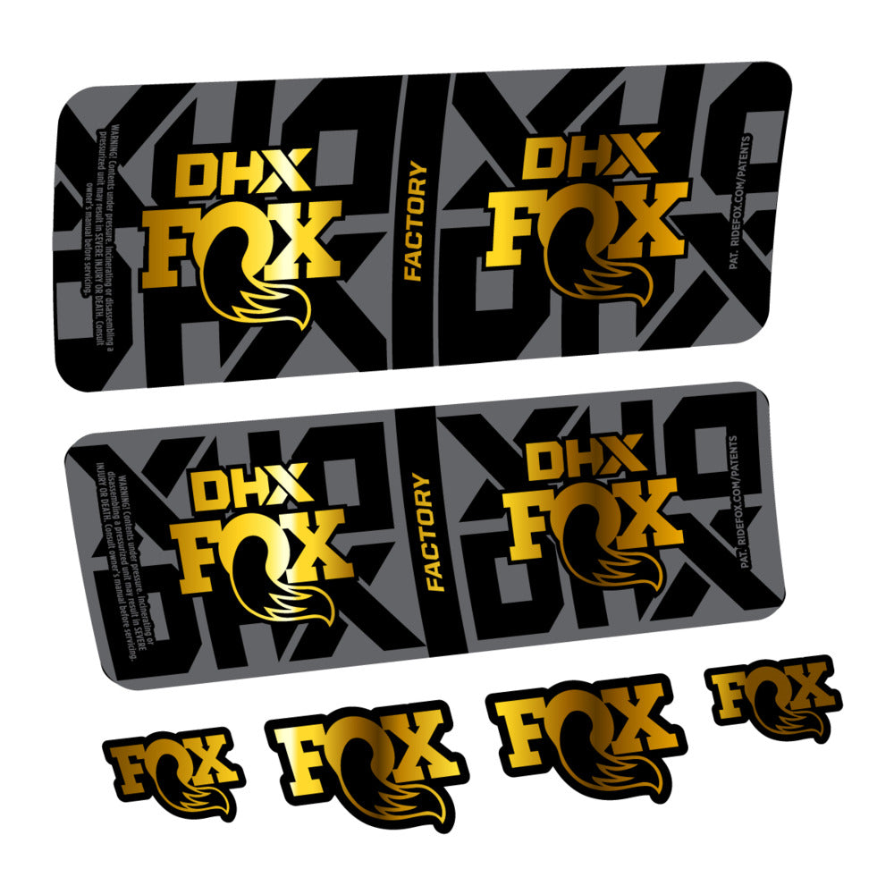 Stickers Fox DHX Factory 2027 compatibles - Autocollants amortisseur VTT
