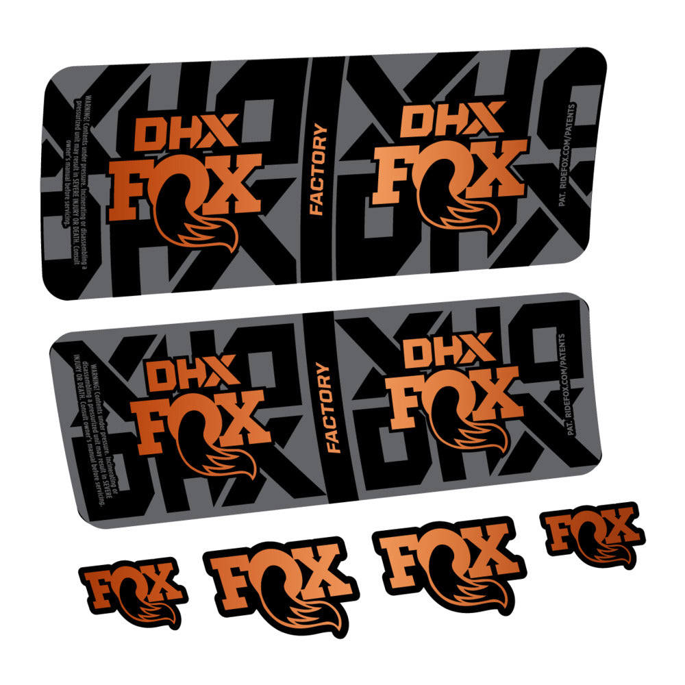 Stickers Fox DHX Factory 2027 compatibles - Autocollants amortisseur VTT