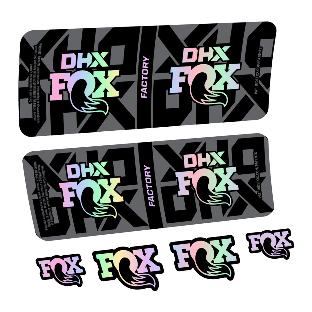 Stickers Fox DHX Factory 2027 compatibles - Autocollants amortisseur VTT