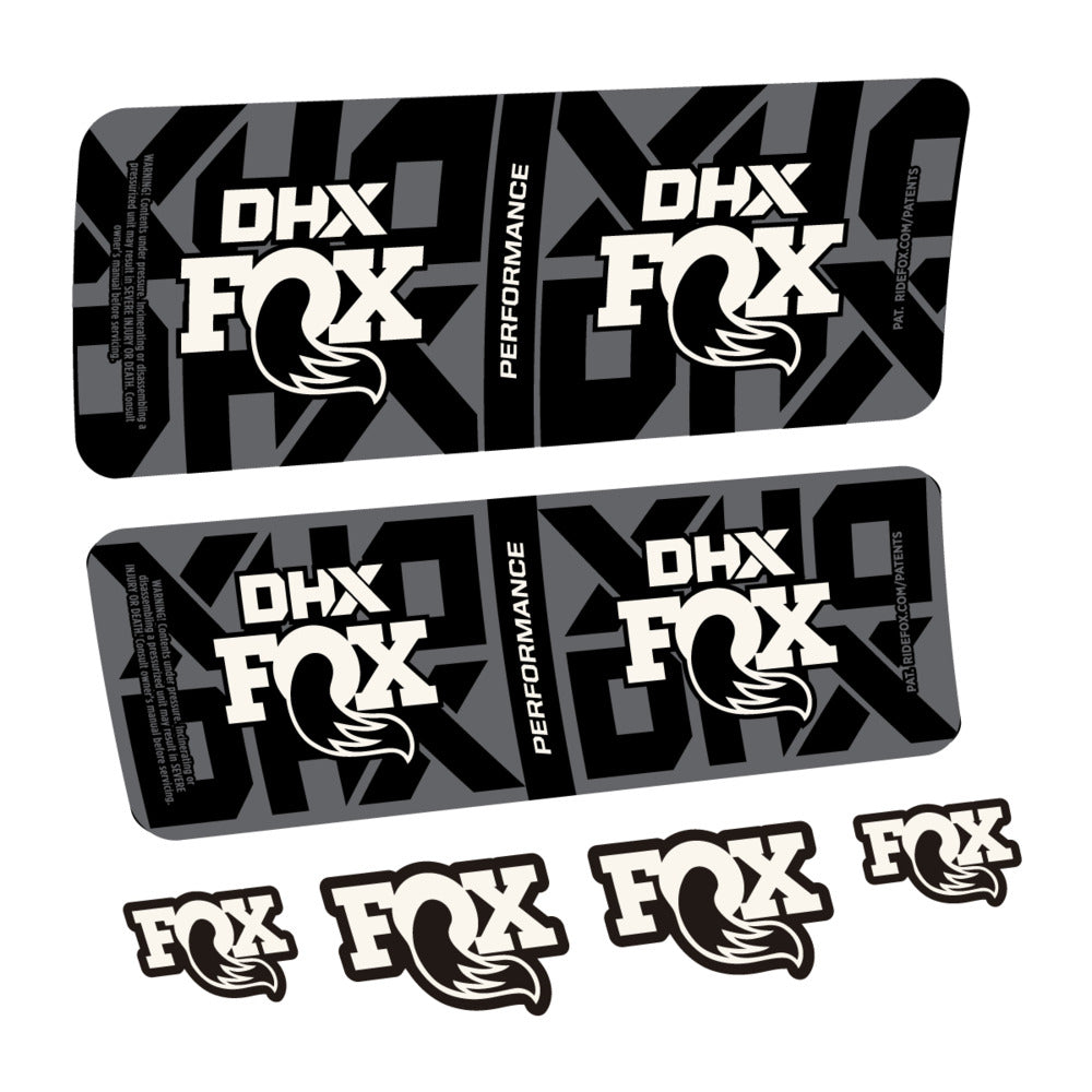 Stickers Fox DHX Performance 2027 compatibles - Autocollants amortisseur VTT