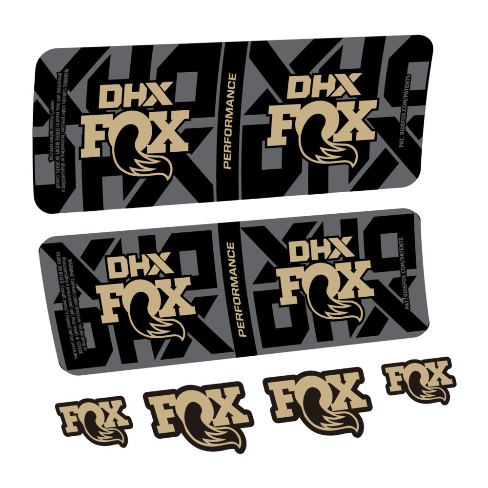 Stickers Fox DHX Performance 2027 compatibles - Autocollants amortisseur VTT