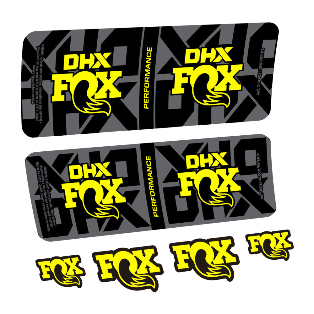 Stickers Fox DHX Performance 2027 compatibles - Autocollants amortisseur VTT