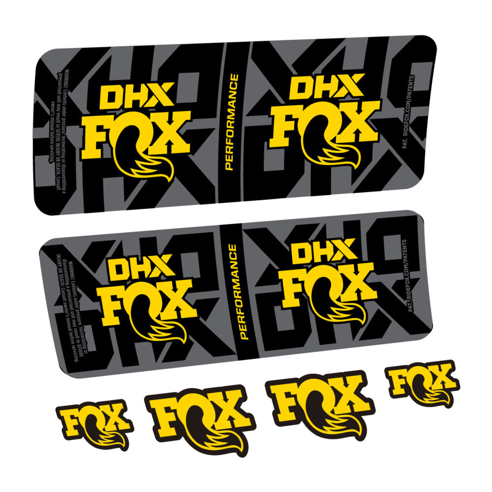 Stickers Fox DHX Performance 2027 compatibles - Autocollants amortisseur VTT