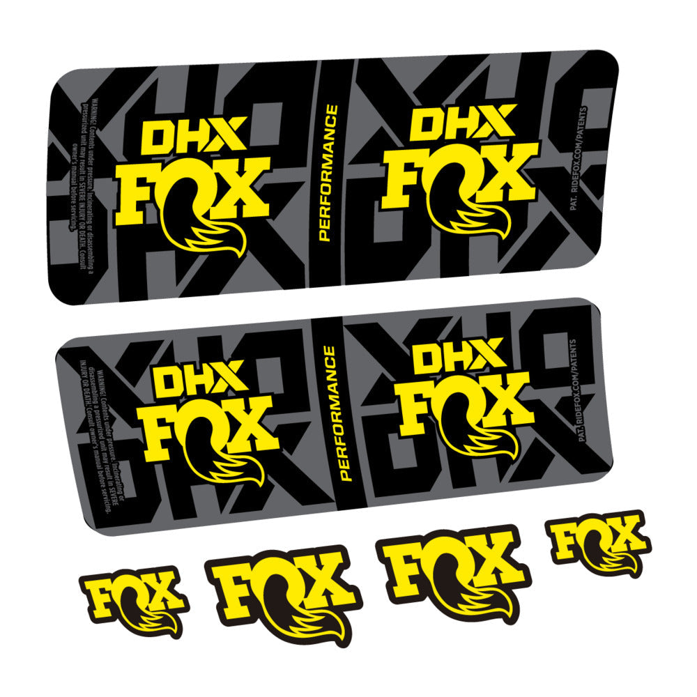 Stickers Fox DHX Performance 2027 compatibles - Autocollants amortisseur VTT