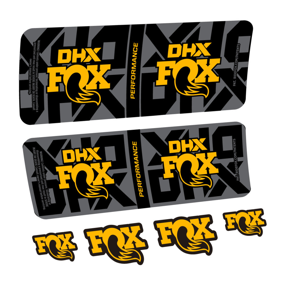Stickers Fox DHX Performance 2027 compatibles - Autocollants amortisseur VTT