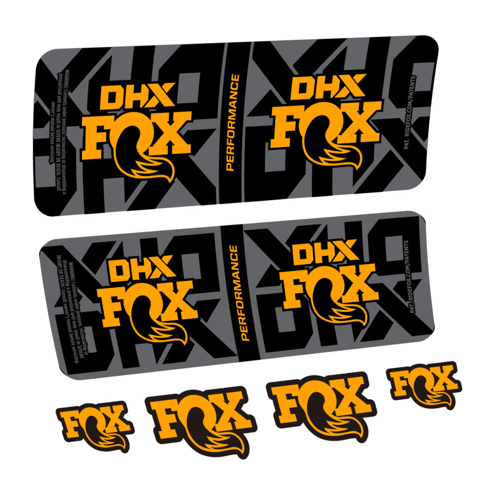 Stickers Fox DHX Performance 2027 compatibles - Autocollants amortisseur VTT