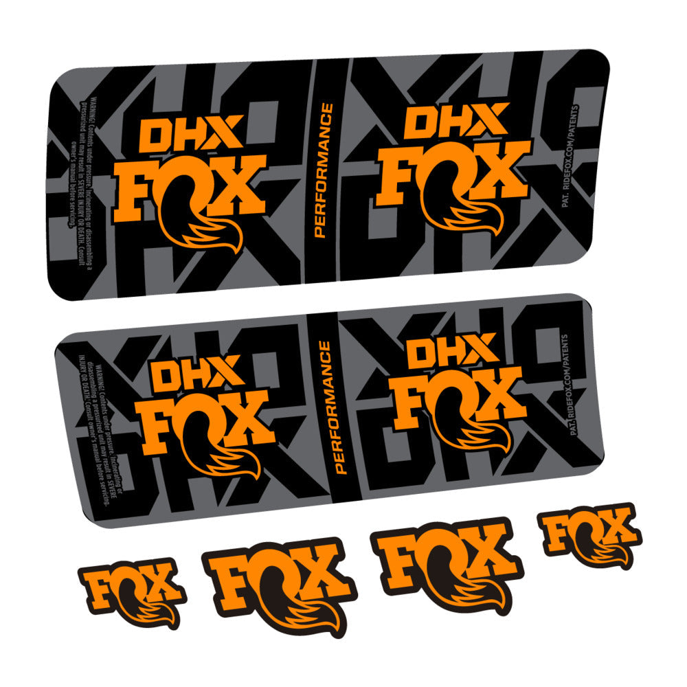 Stickers Fox DHX Performance 2027 compatibles - Autocollants amortisseur VTT
