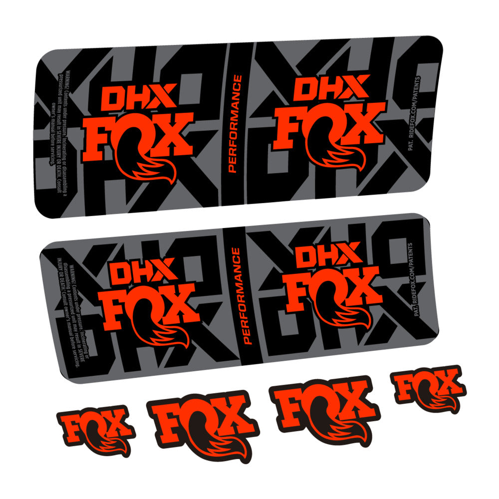 Stickers Fox DHX Performance 2027 compatibles - Autocollants amortisseur VTT