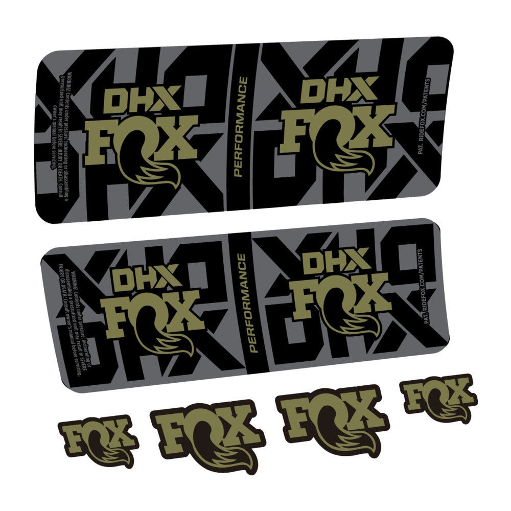 Stickers Fox DHX Performance 2027 compatibles - Autocollants amortisseur VTT