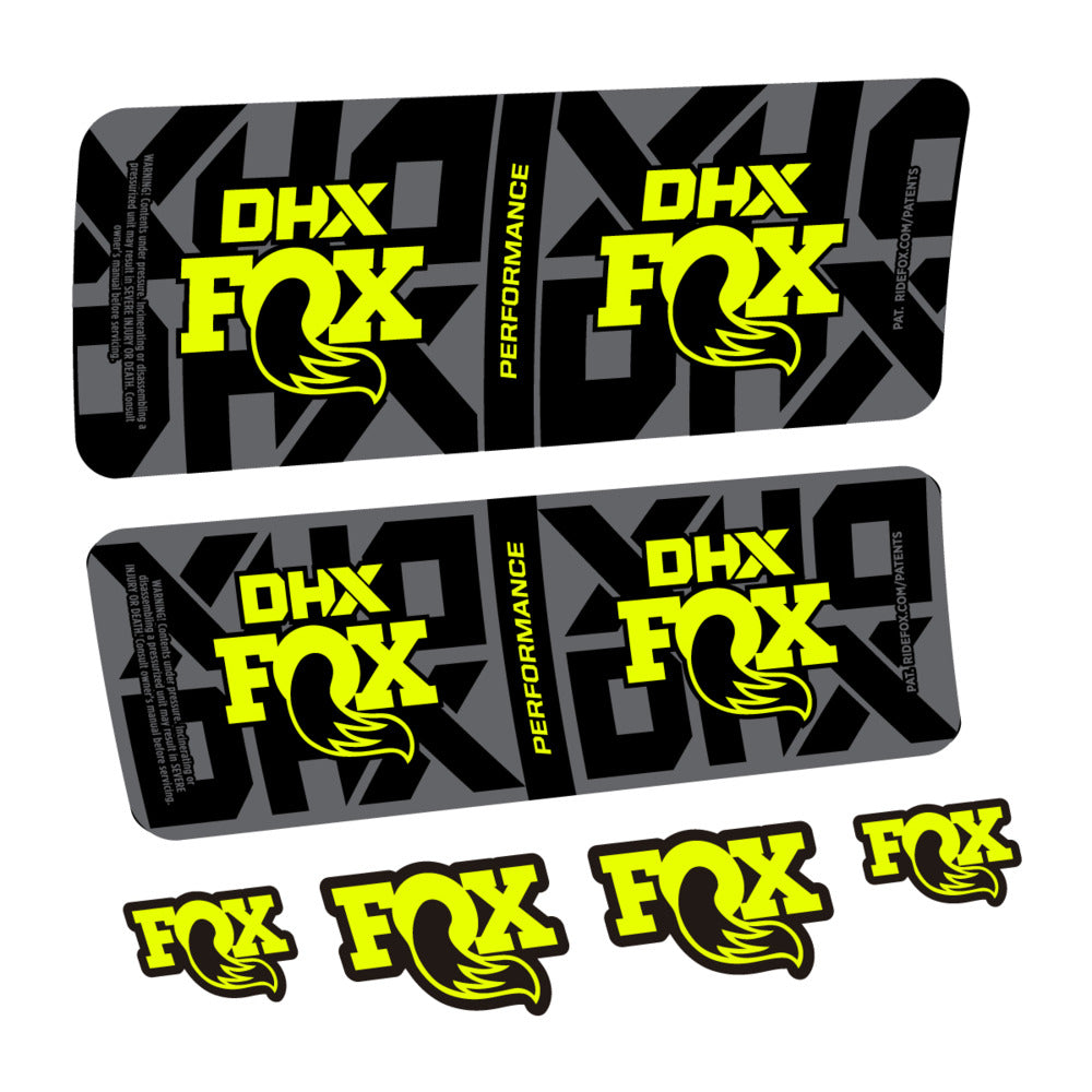 Stickers Fox DHX Performance 2027 compatibles - Autocollants amortisseur VTT