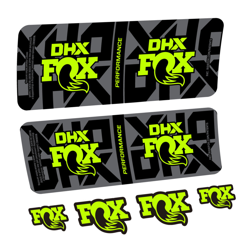 Stickers Fox DHX Performance 2027 compatibles - Autocollants amortisseur VTT