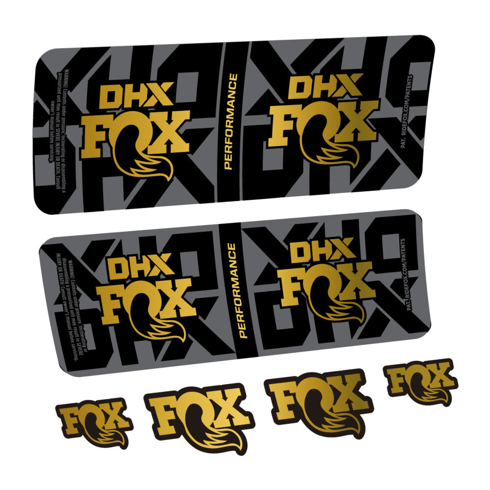 Stickers Fox DHX Performance 2027 compatibles - Autocollants amortisseur VTT
