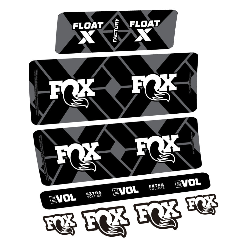 Stickers Fox Float X Factory 2027 compatibles - Autocollants amortisseur VTT