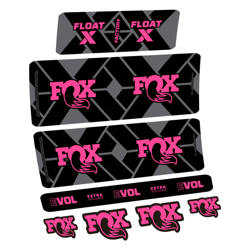 Stickers Fox Float X Factory 2027 compatibles - Autocollants amortisseur VTT